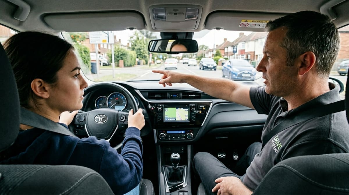 Инструктор объясняет практический материал ученику