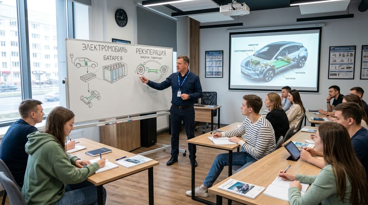 Класс современной автошколы в Беларуси