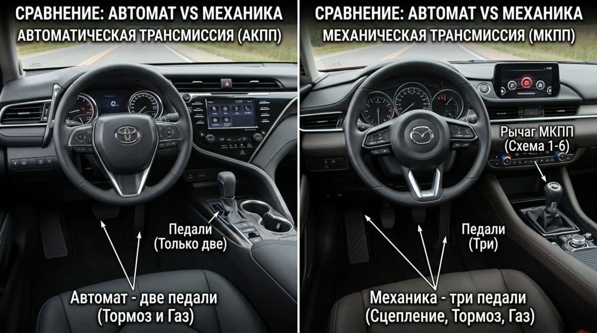 Наглядное сравнение двух типов коробок