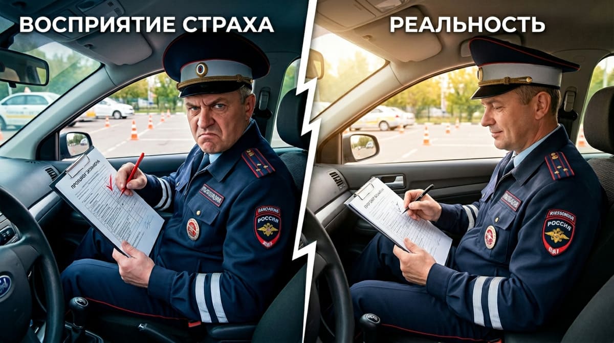 Инспектор в пугающем и обычном виде