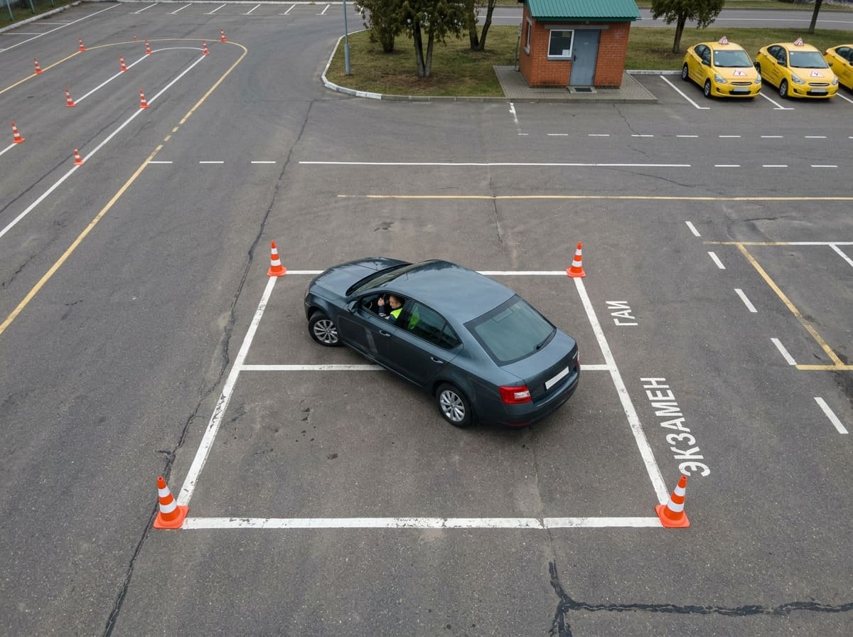 Вид сверху на выполнение элемента