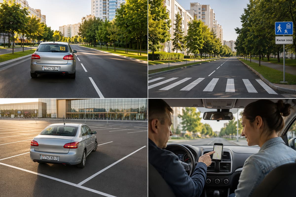 Отработка личных маршрутов с инструктором Инструктор автошколы АвтоАвиант помогает ученице спланировать маршрут от дома до работы на навигаторе